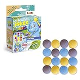 CRAZE INKEE Bath Drops - Badetabletten zum Farben Lernen, Badefarben für Kinder Badewanne - Badekugeln Kinder in Magenta, Gelb und Blau 43943, 1 Stück (1er Pack)